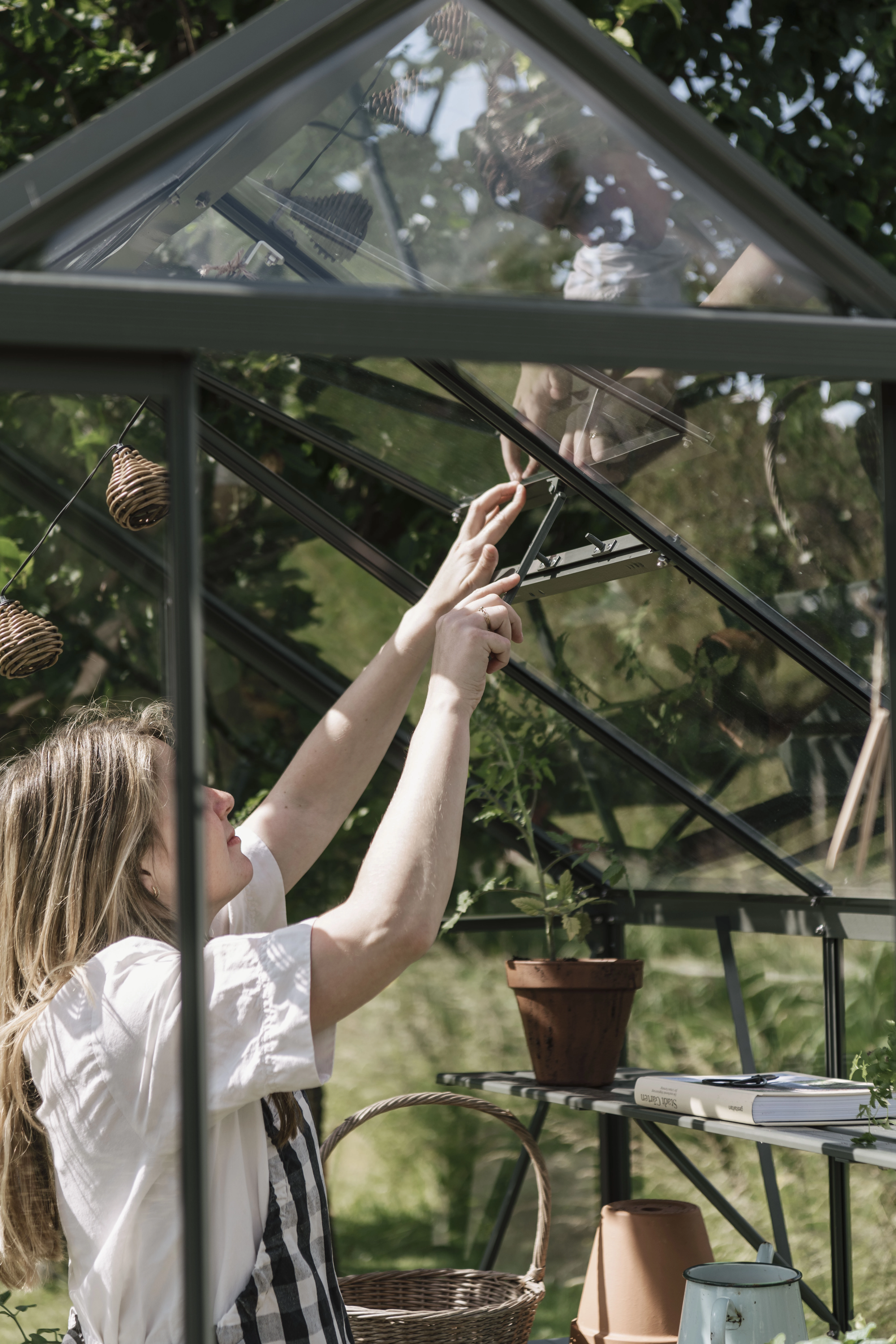 Royal Well Tuinkas Kate V Groengrijs 192 x 436 x 217 cm - Afbeelding 6